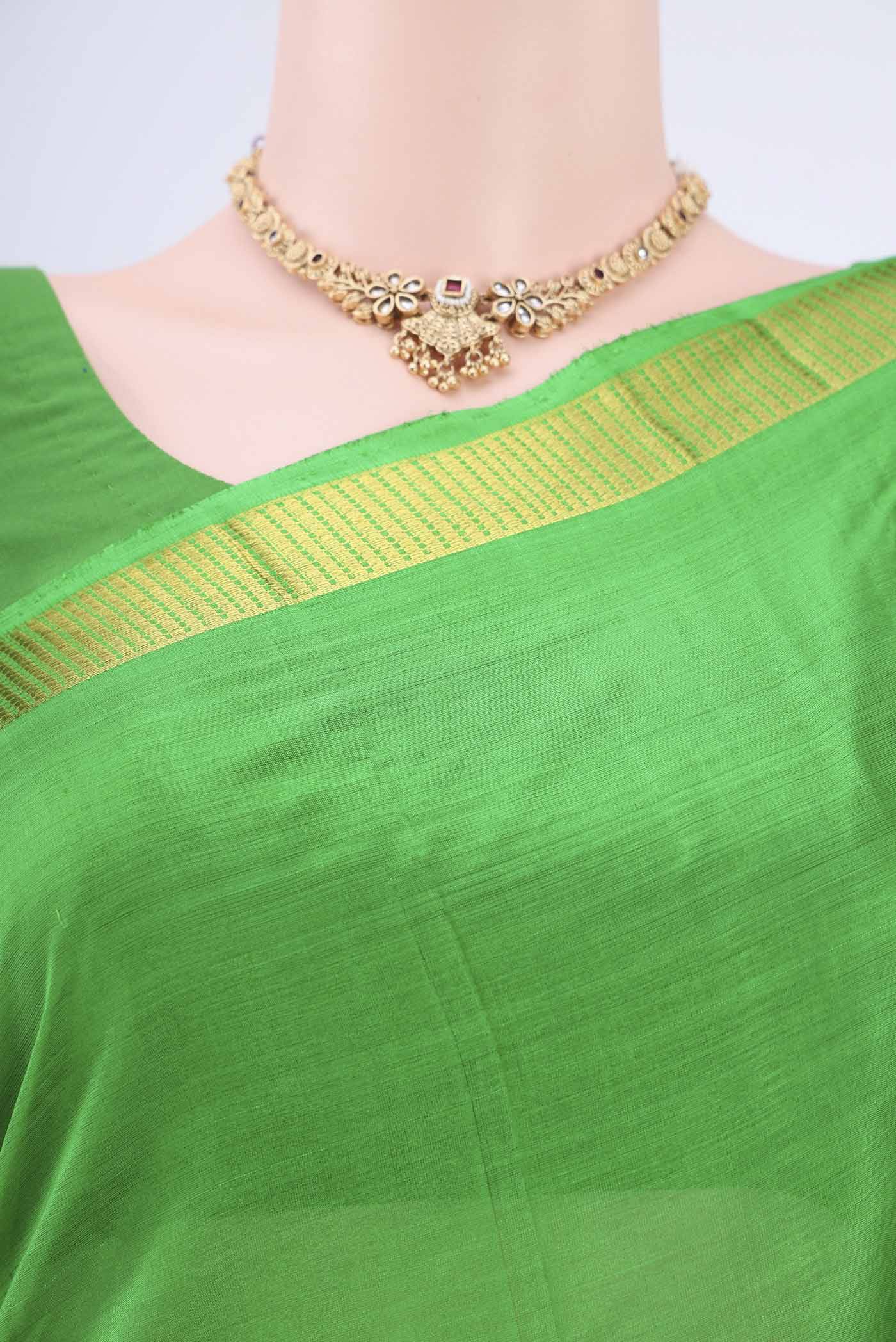 Green Kanchipuram Silk Saree Buy at ₹7334