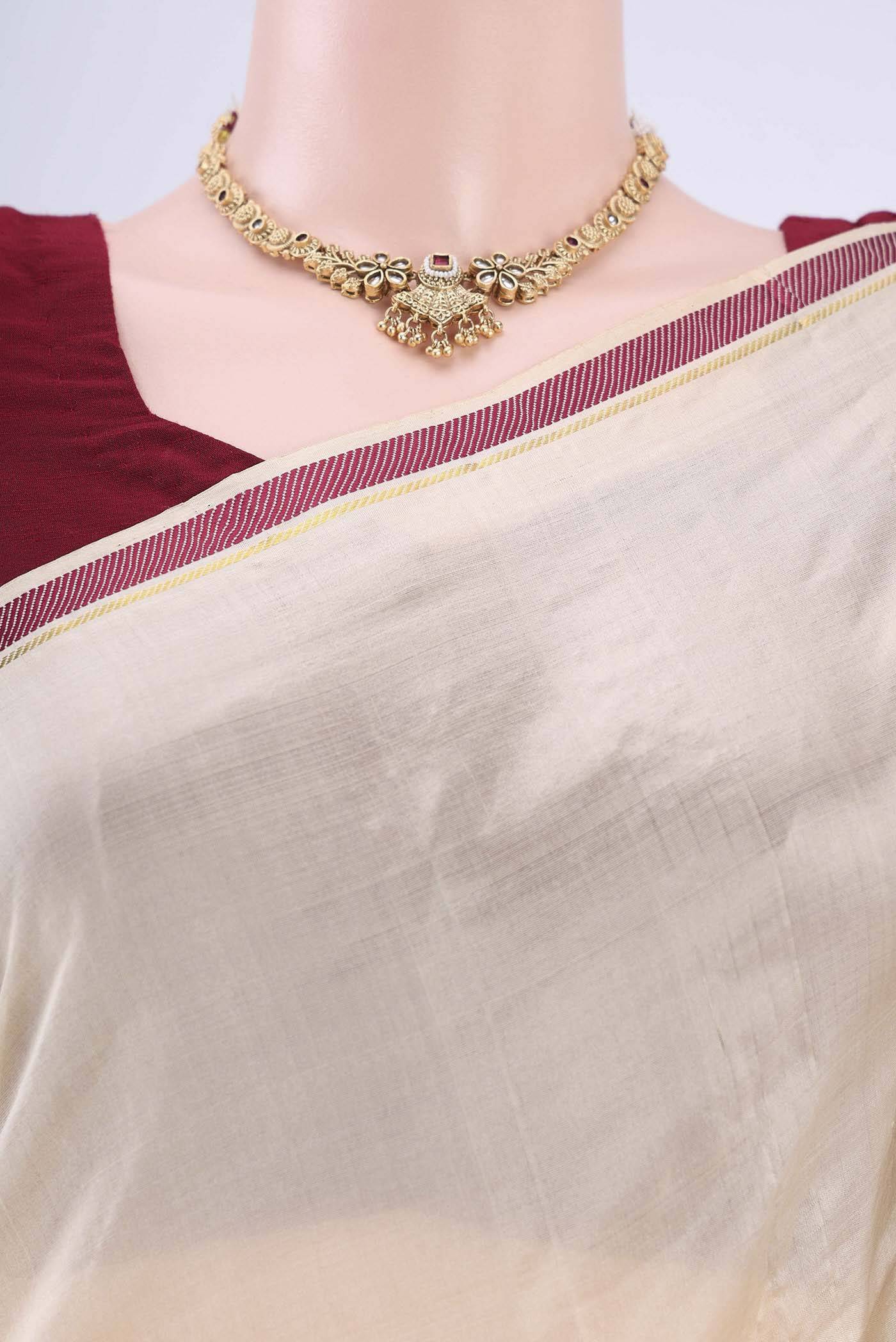 Mustard Kanchipuram Silk Saree Buy at ₹7511