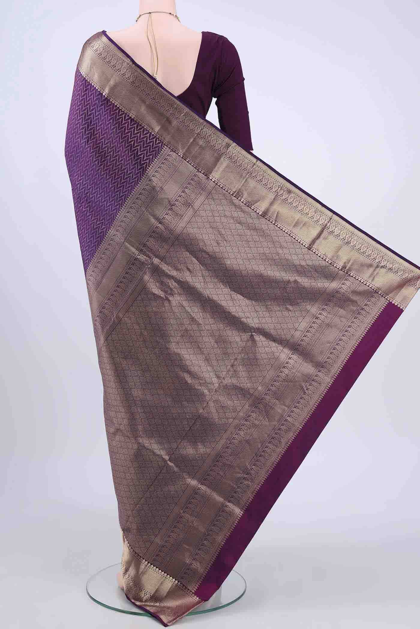 Purple Soft Silk Saree Buy at ₹15375