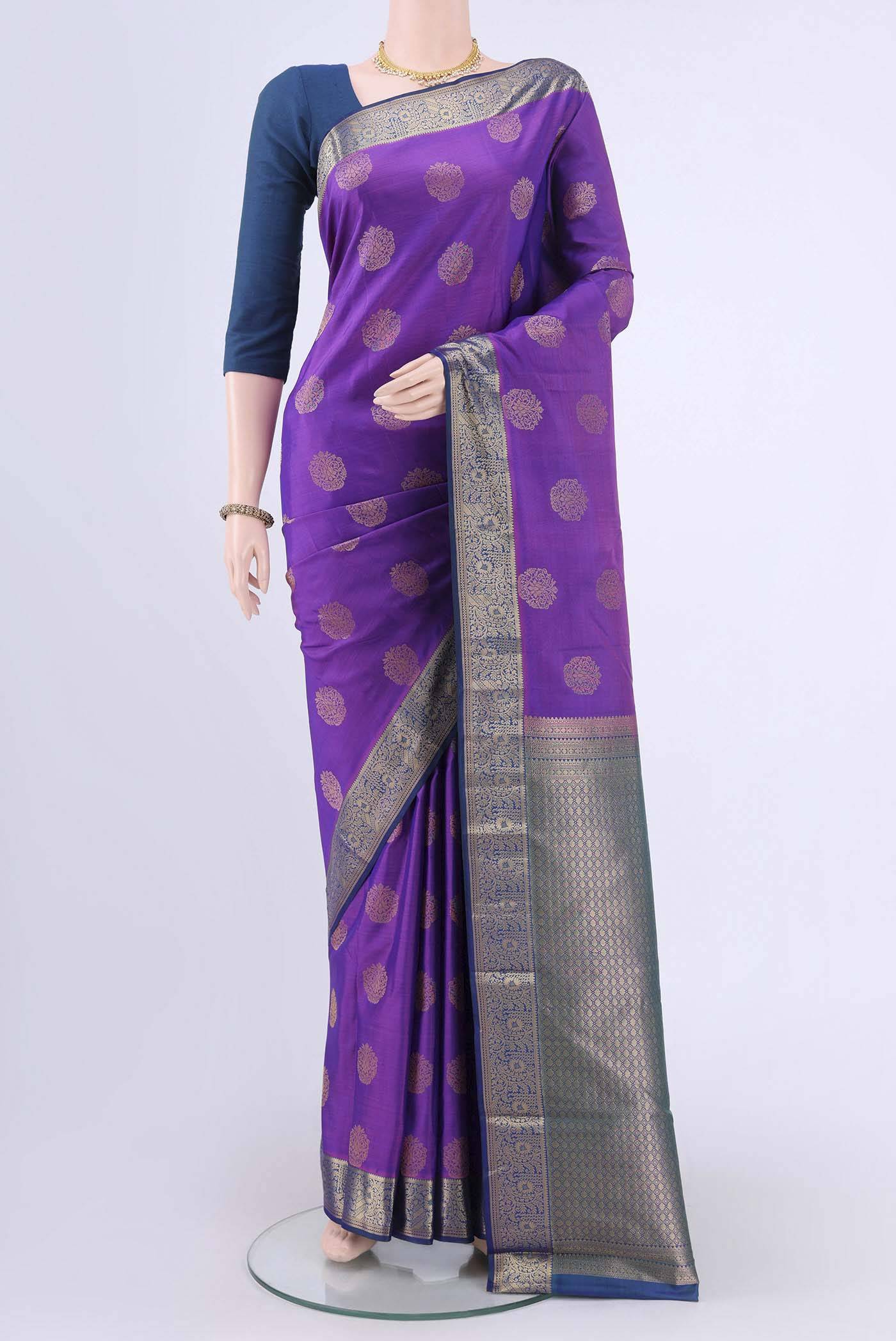 Purple Nangavalli Silk [ Salem ] Saree Buy at ₹11193