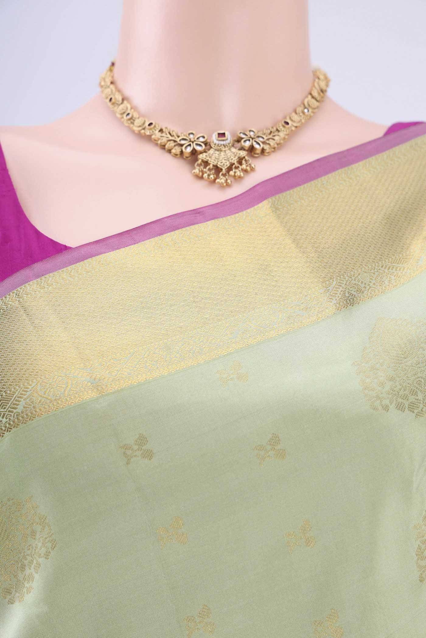 Pista Green Nangavalli Silk [ Salem ] Saree Buy at ₹10090