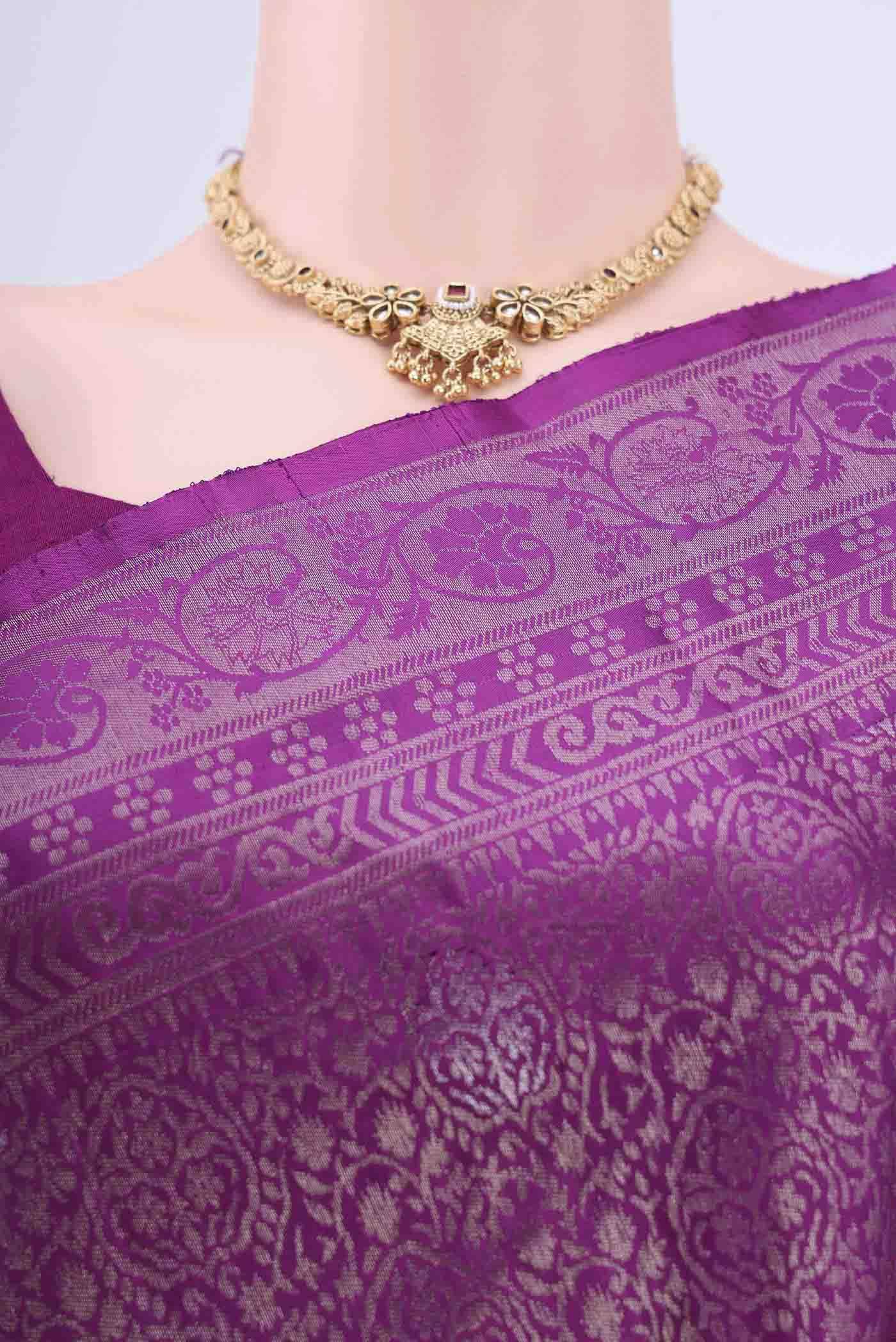 Purple Soft Silk Saree Buy at ₹20896