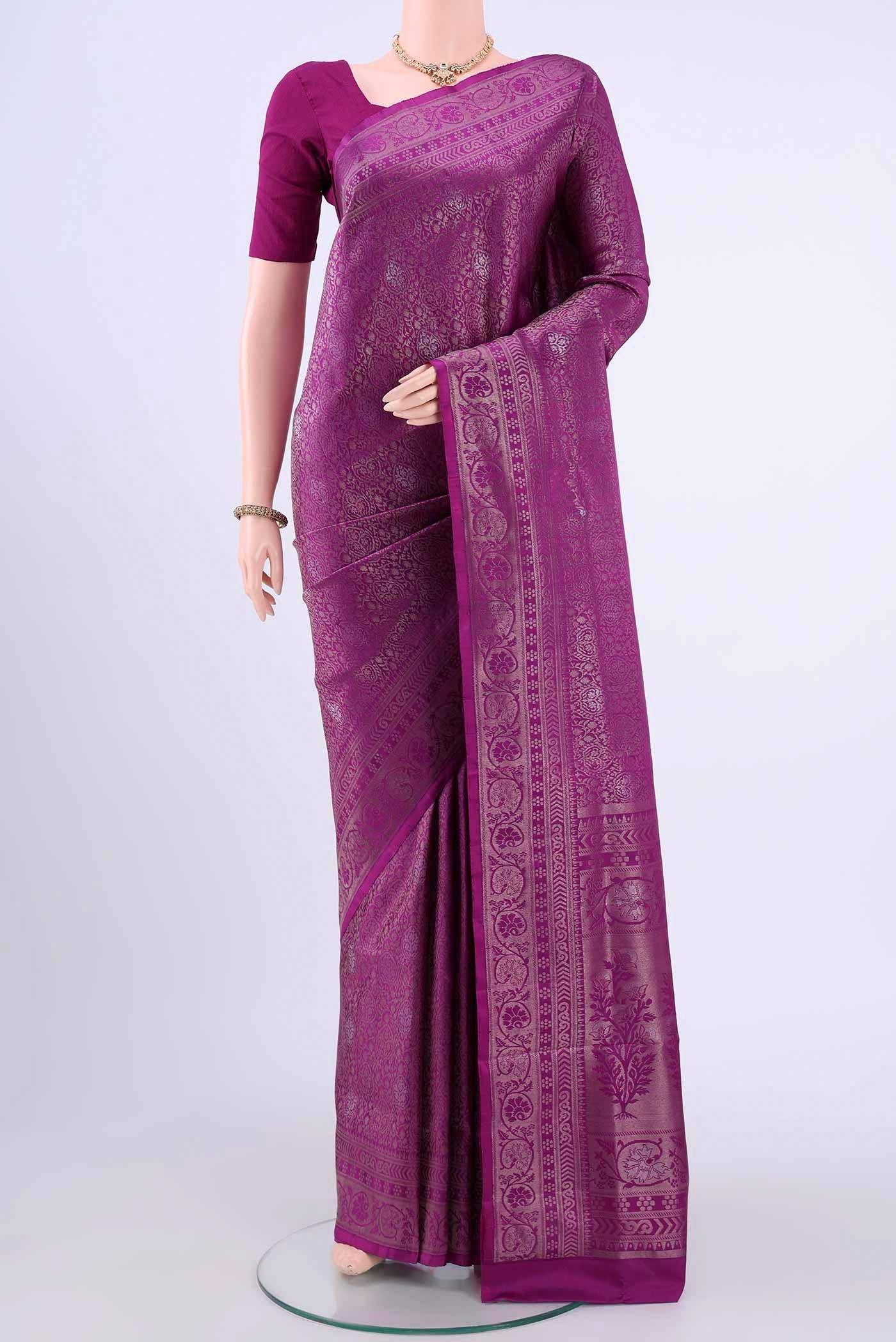 Purple Soft Silk Saree Buy at ₹20896