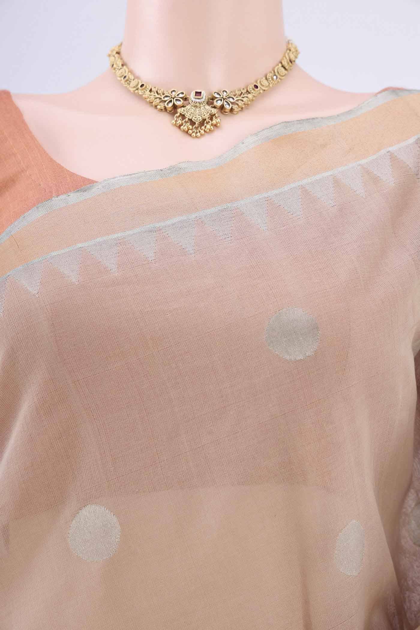 Beige Uppada Cotton Saree Buy at ₹31136