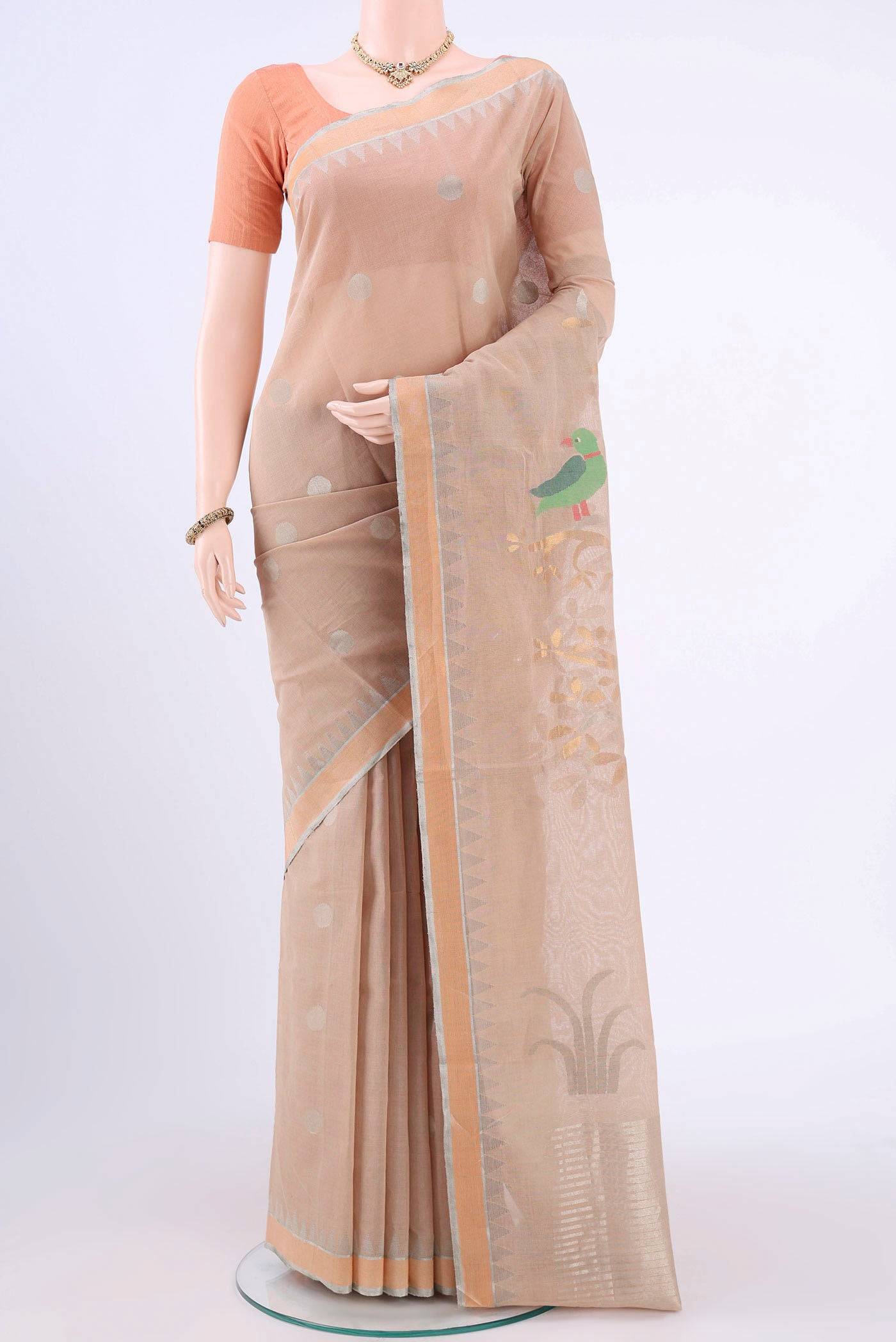 Beige Uppada Cotton Saree Buy at ₹31136