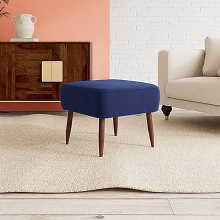 Billie Ottoman Color in Navy Blue