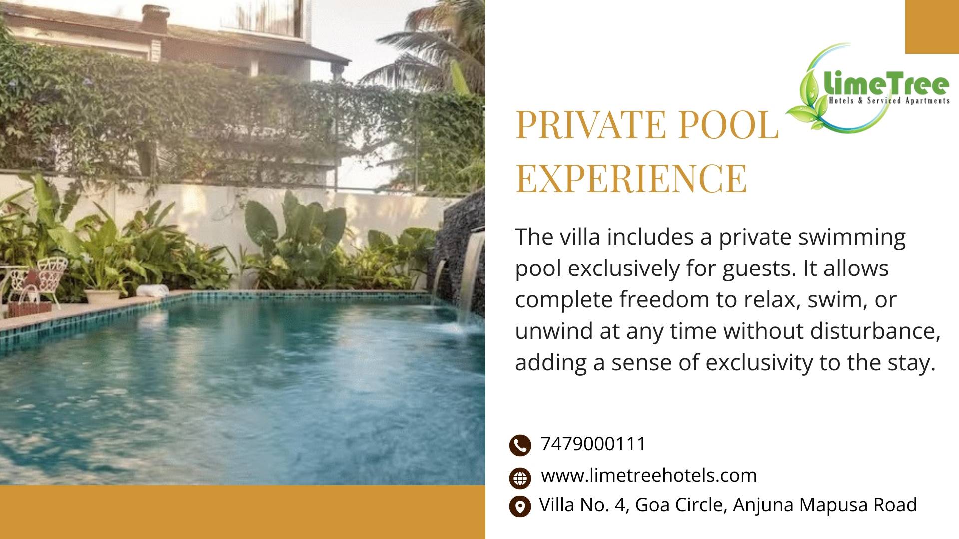 Private Pool Villa for a Comfortable North Goa Hideout