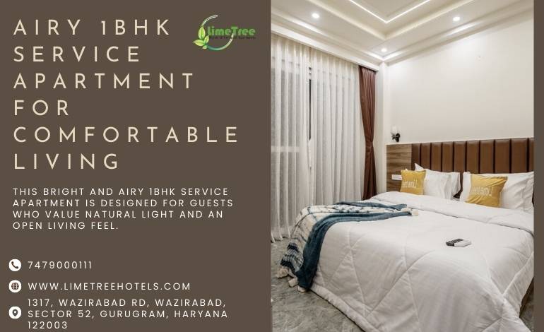 The Perfect Stay Amidst Gurgaon’s Premier Landmarks: Lime Tree 1BHK Service Apartment Near Artemis Hospital Gurgaon
