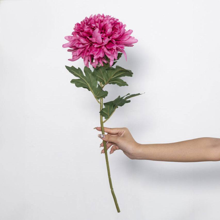 Allouise Chrysanthemum Faux Stem - Crimson