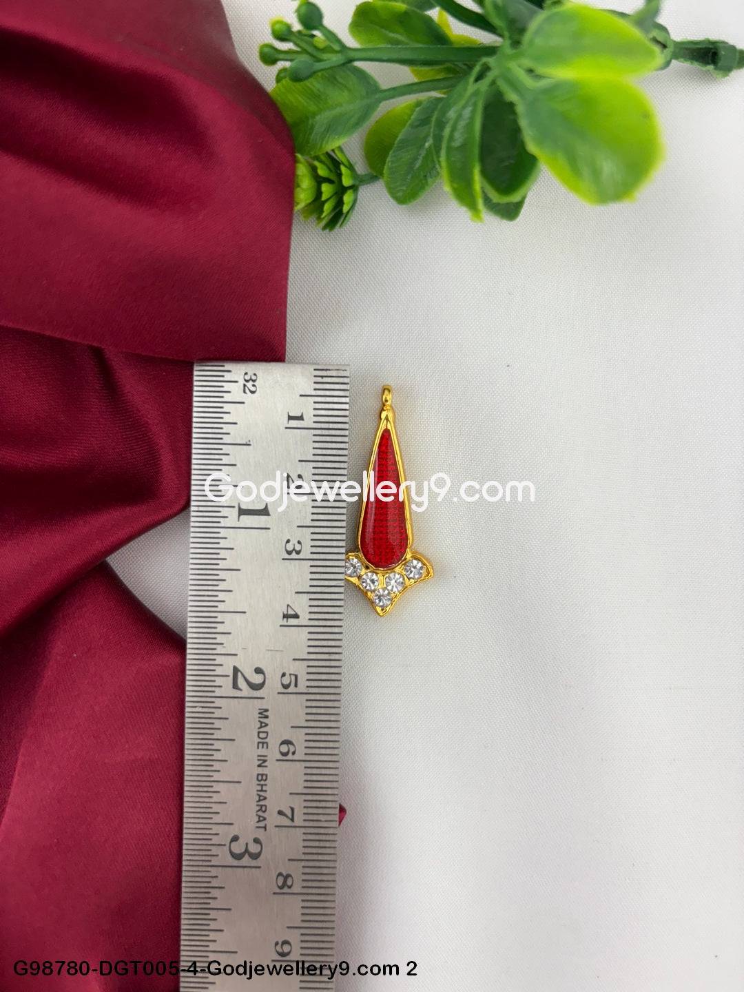 Ammavari Deity Stone Tilakam Bindi Alankaram for God Temple Use