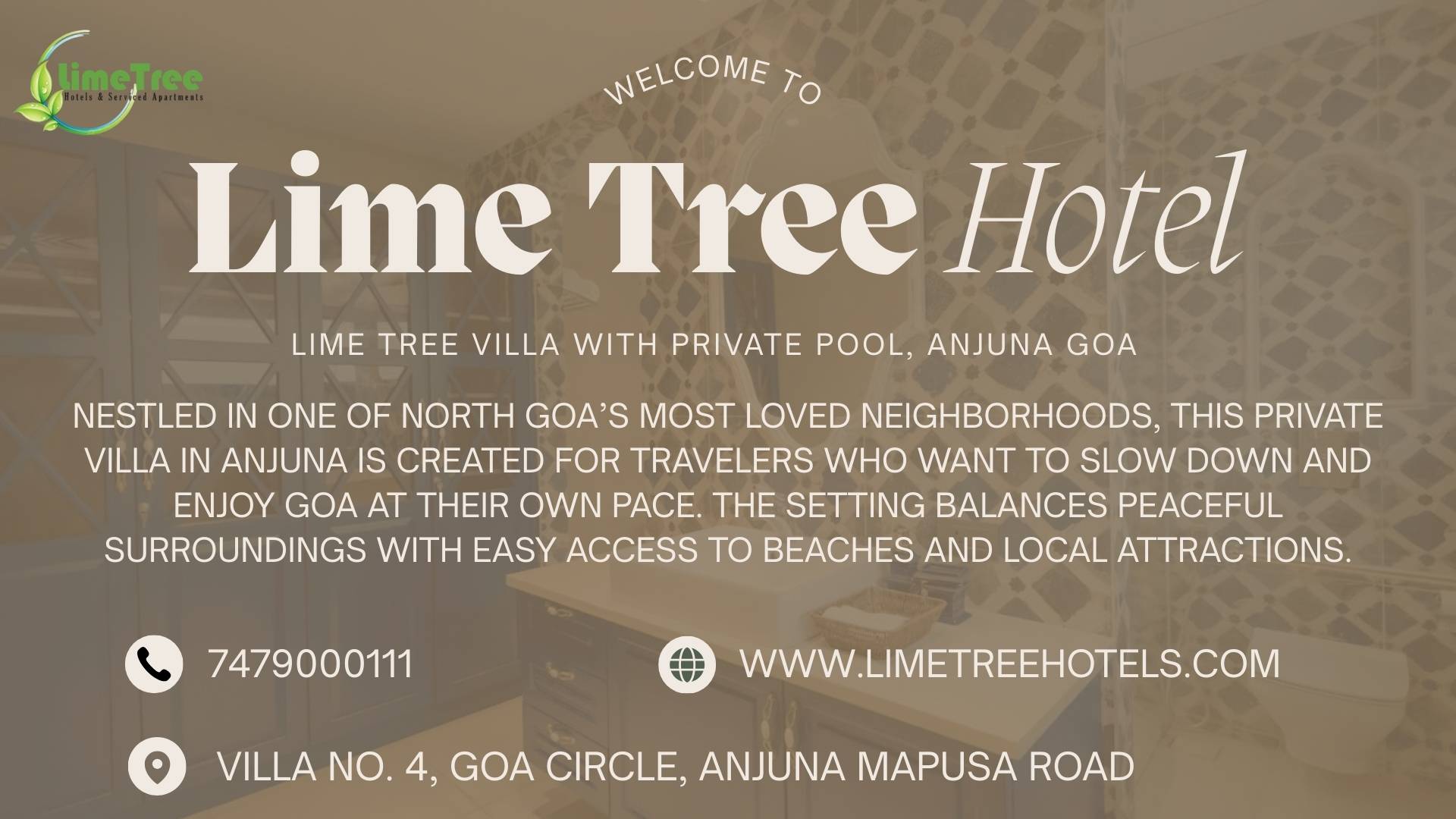 Sunlit Pool Villa Designed for Easy Living in Goa