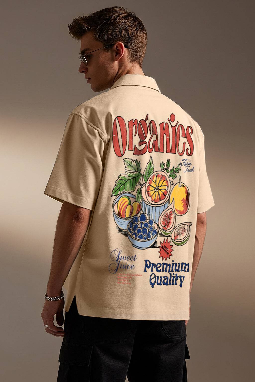 Organics Swanwhite Oversized Printed Exclusive Shirt