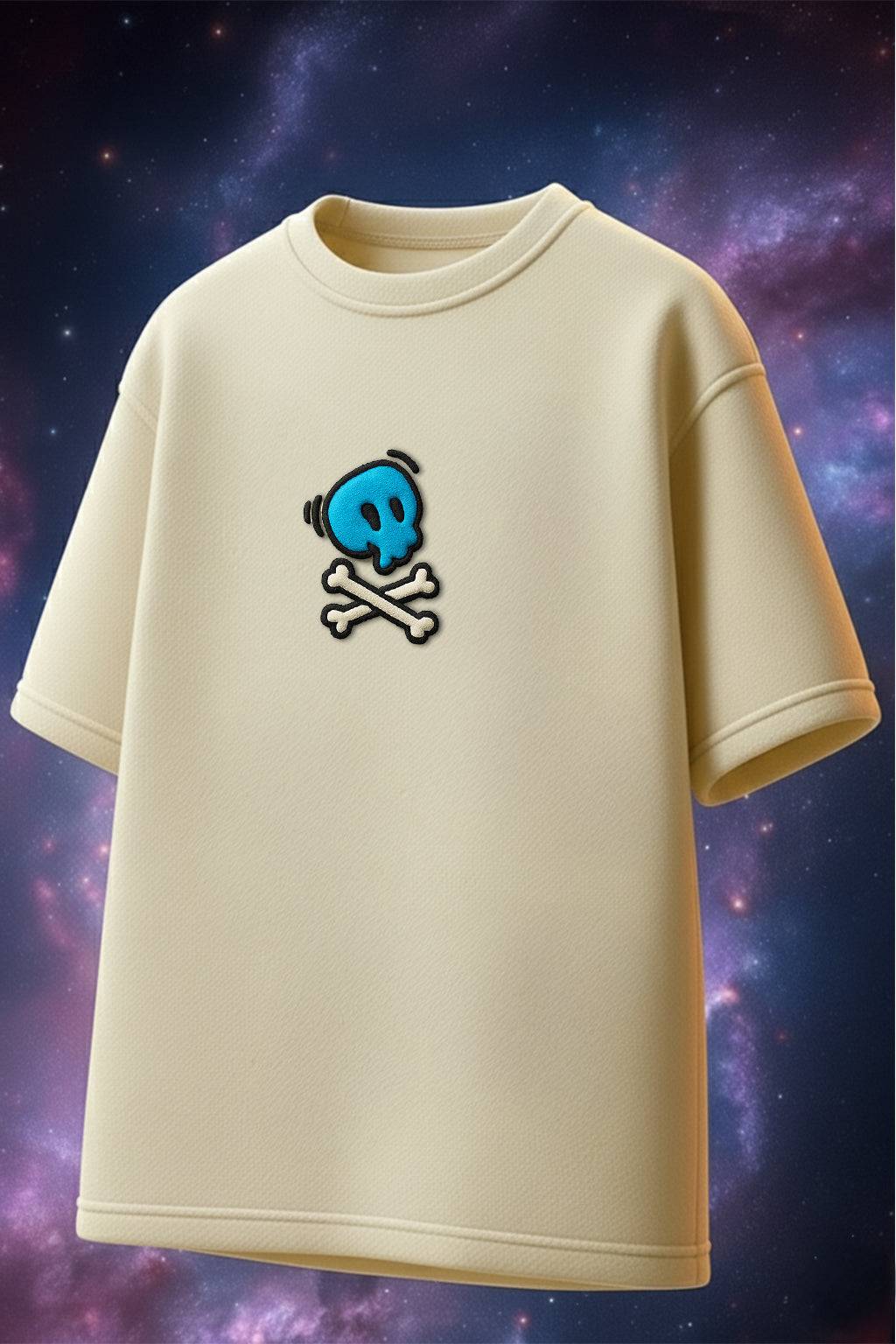 Wild Thing Swan White Oversized Puff Printed Exclusive T-shirt