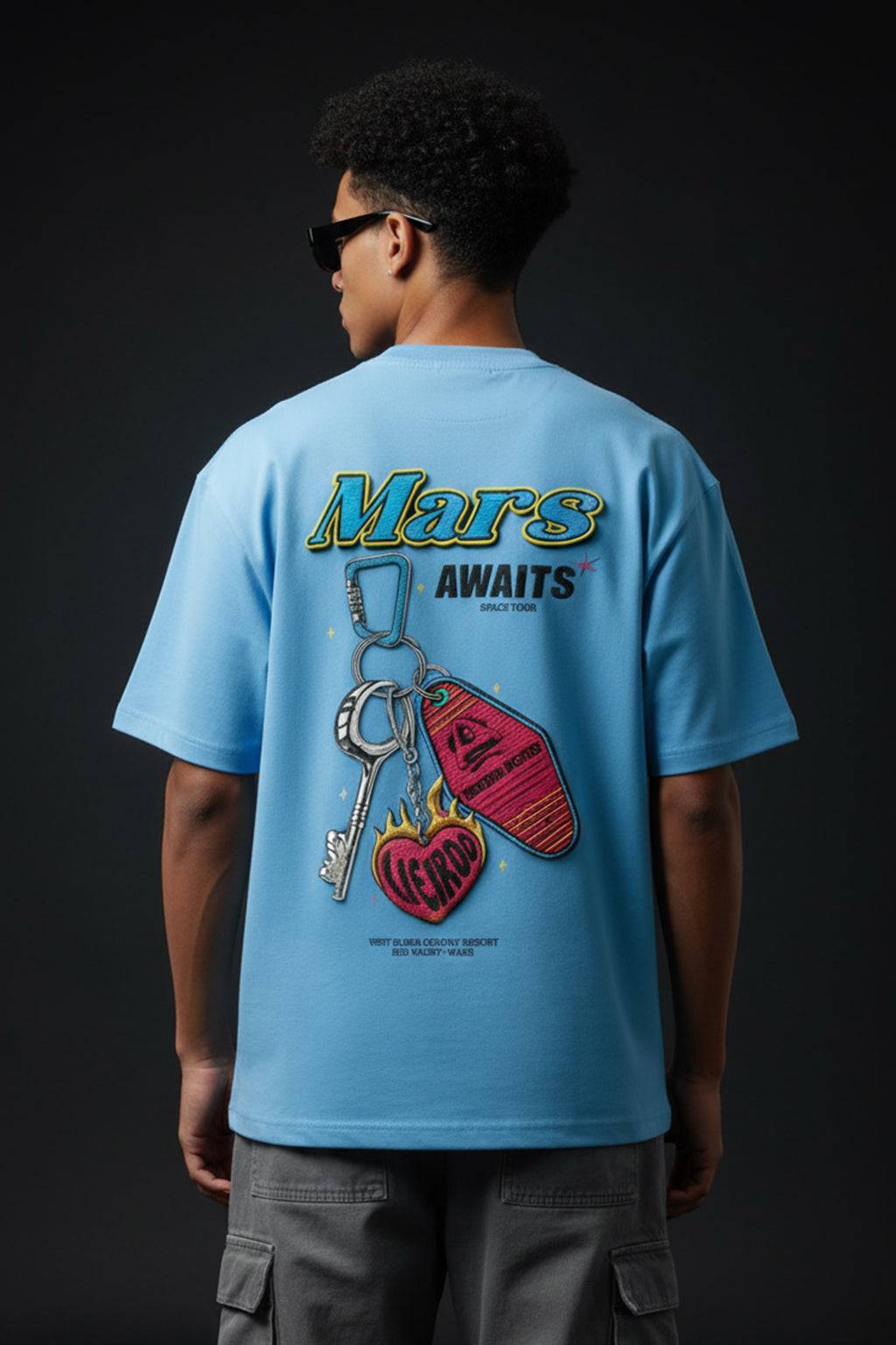 Mars Dutch Canal Oversized Puff Printed Exclusive T-shirt