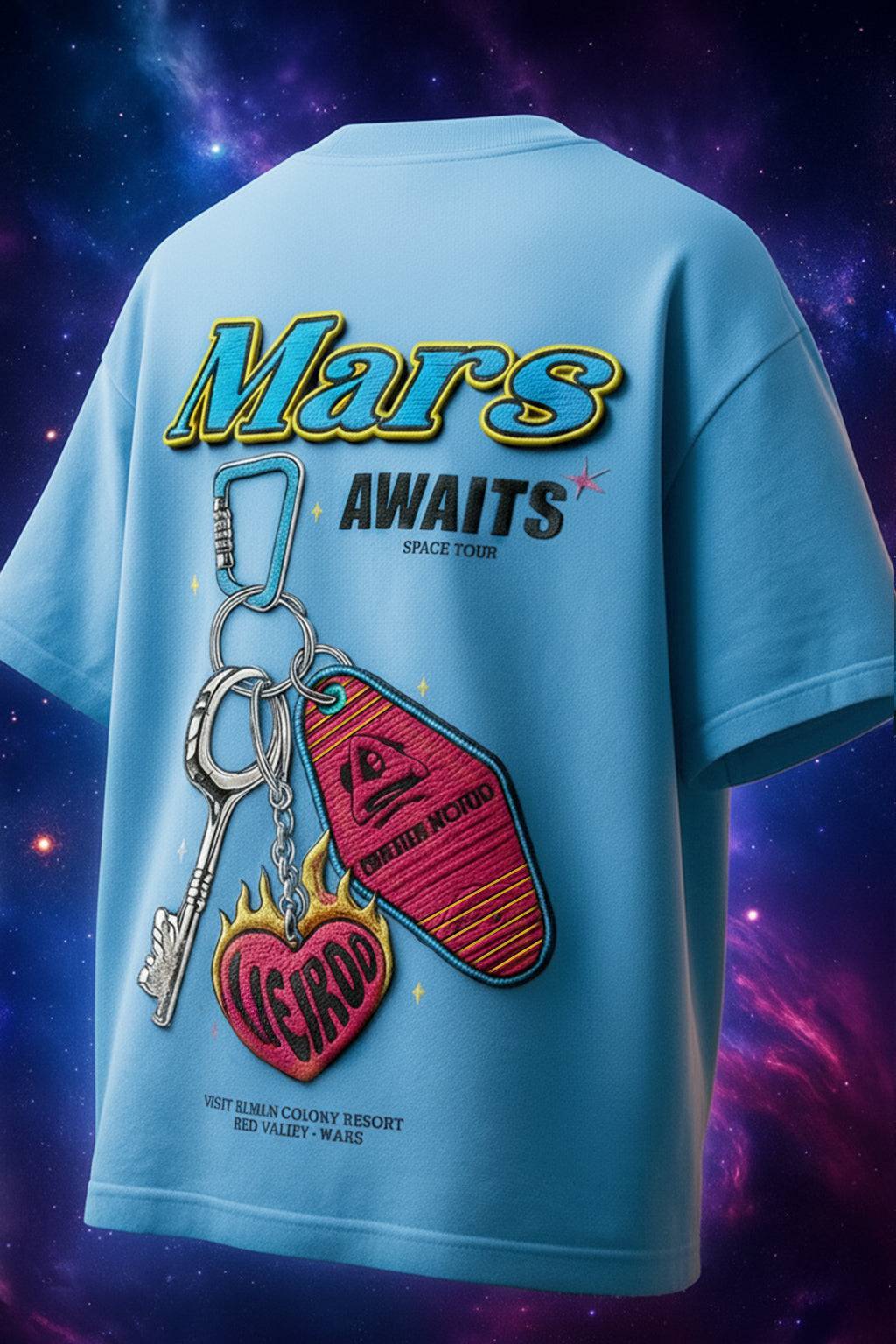 Mars Dutch Canal Oversized Puff Printed Exclusive T-shirt