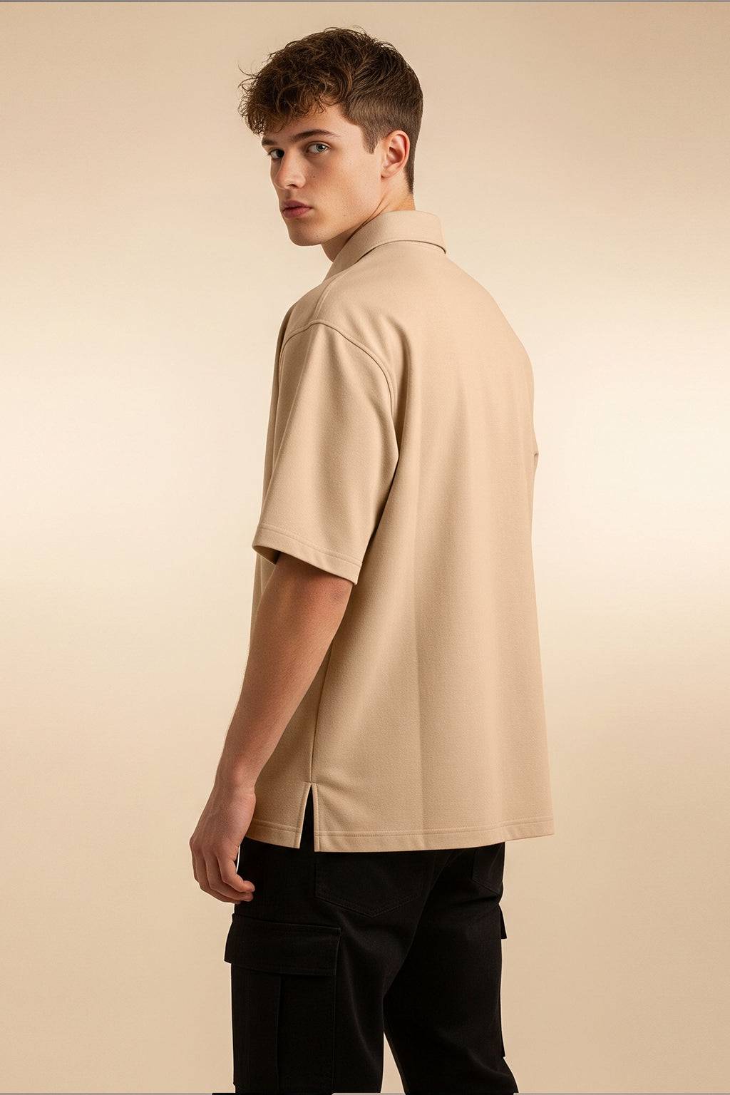 Swanwhite Oversized Half Sleeve Dual Pocket Utility Exclusive Shirt