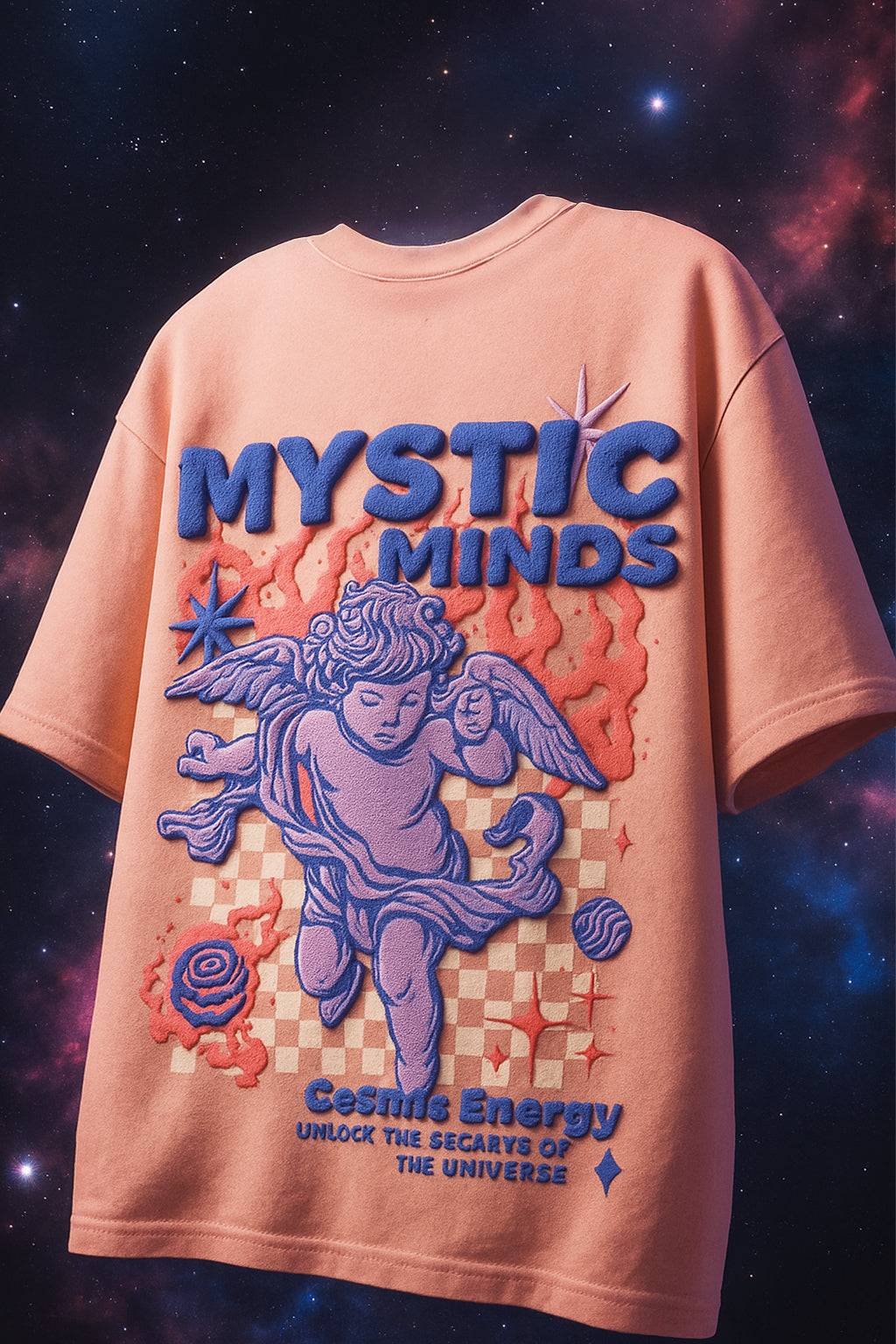Mystic Rose Water Oversized Puff Printed Exclusive T-shirt