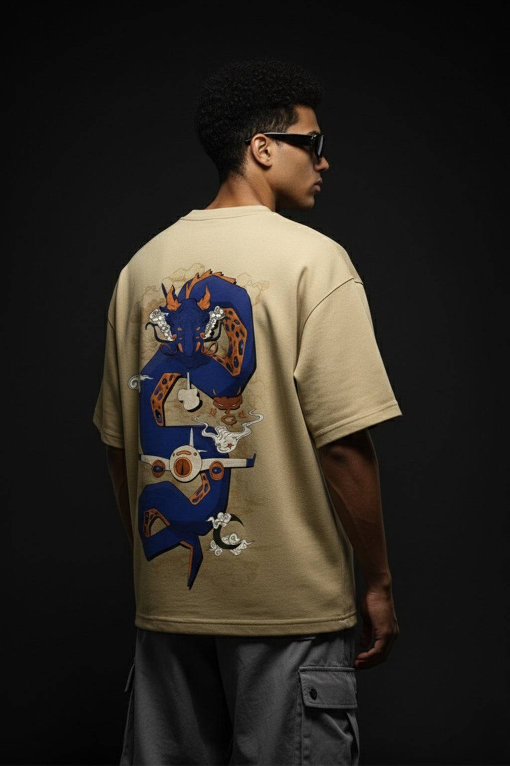 Hallucinogenic Swanwhite Oversized Puff Printed Exclusive T-shirt