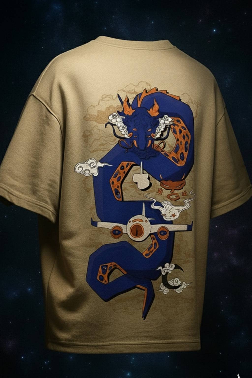 Hallucinogenic Swanwhite Oversized Puff Printed Exclusive T-shirt