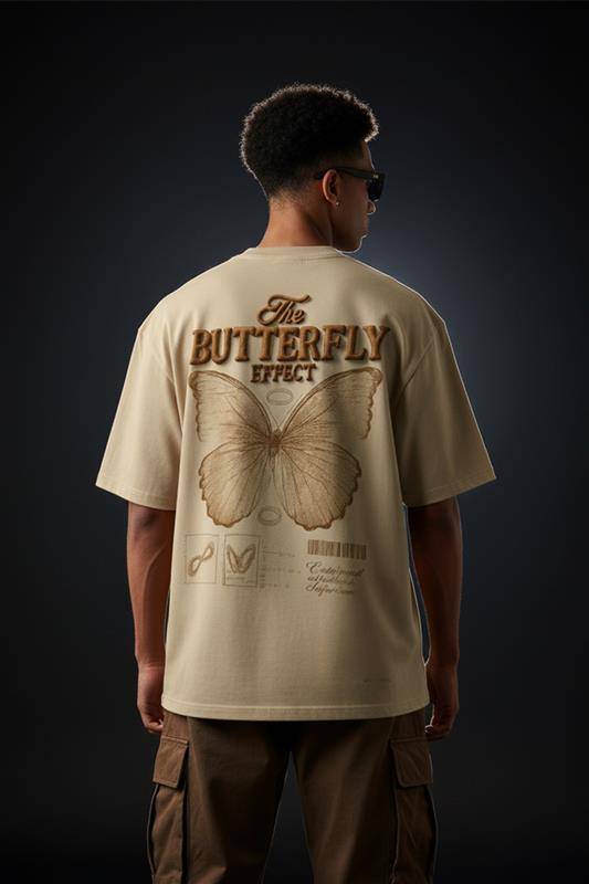 Butterfly Swanwhite Oversized Puff Printed Exclusive T-shirt