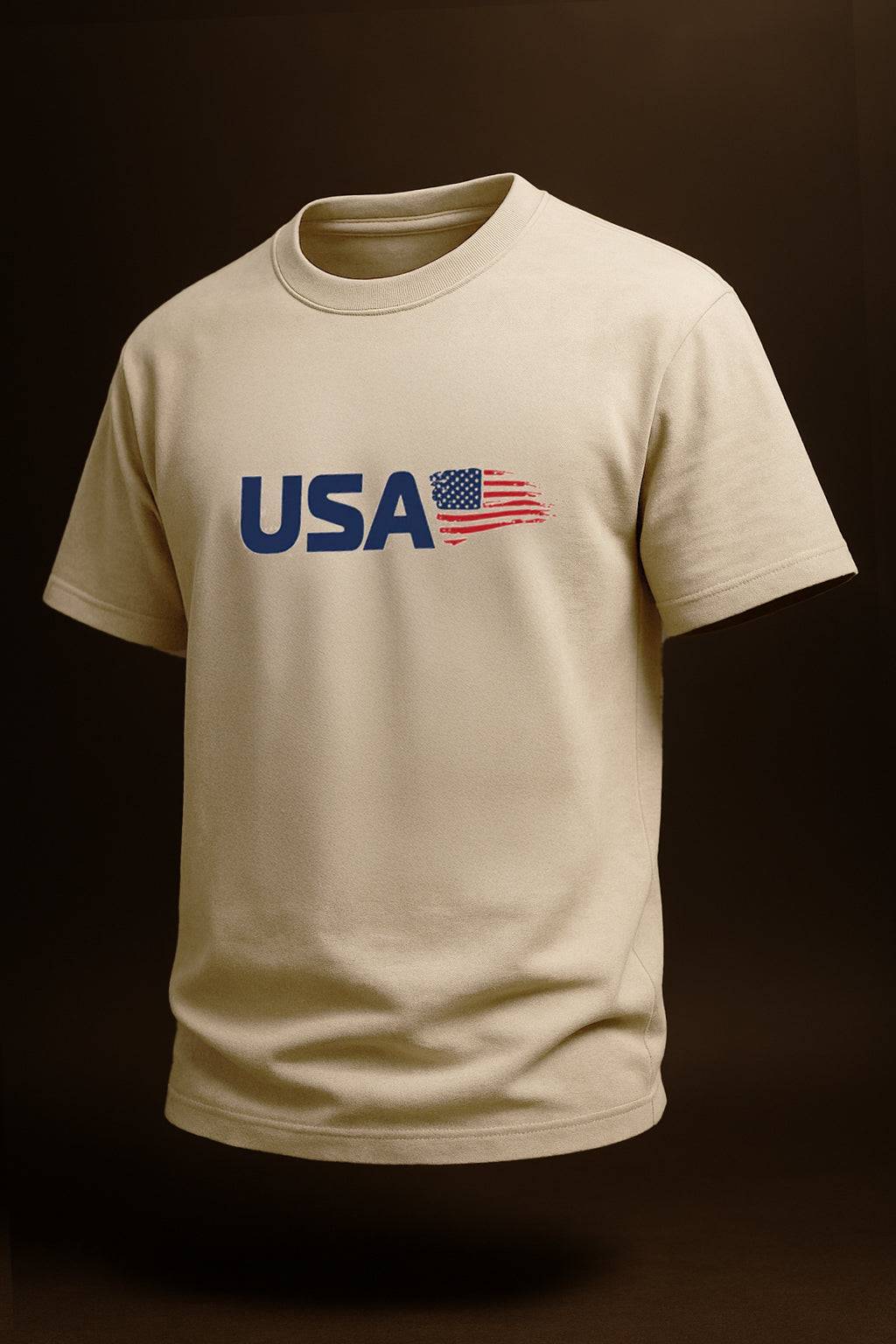 USA Swanwhite Regular Fit Printed T-shirt
