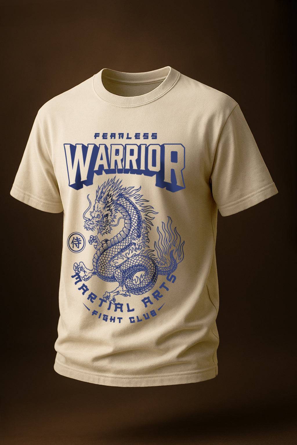Warrior Swanwhite Regular Fit Printed T-shirt