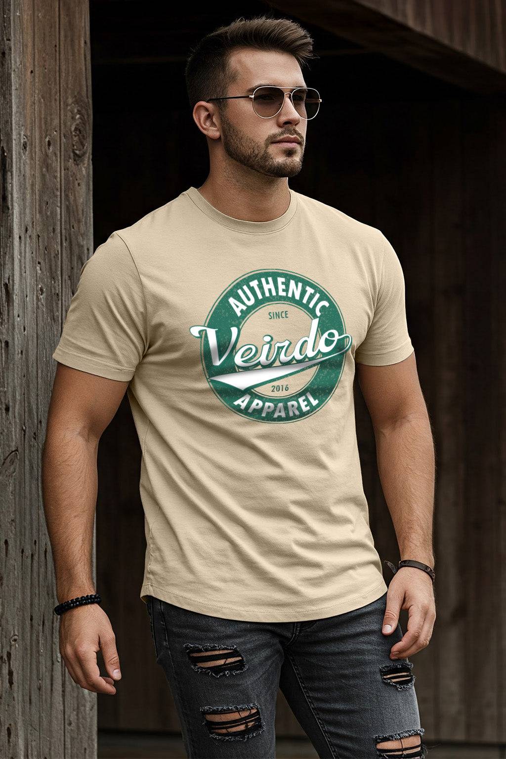 Veirdo Authentic Swanwhite Regular Fit Printed T-shirt