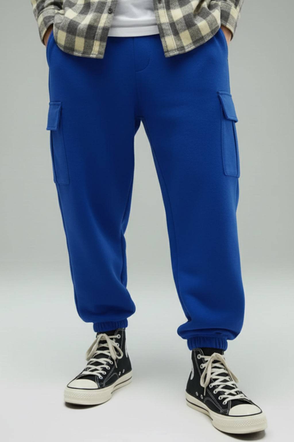 Skydiver Solid Baggy Fit Cargo Joggers