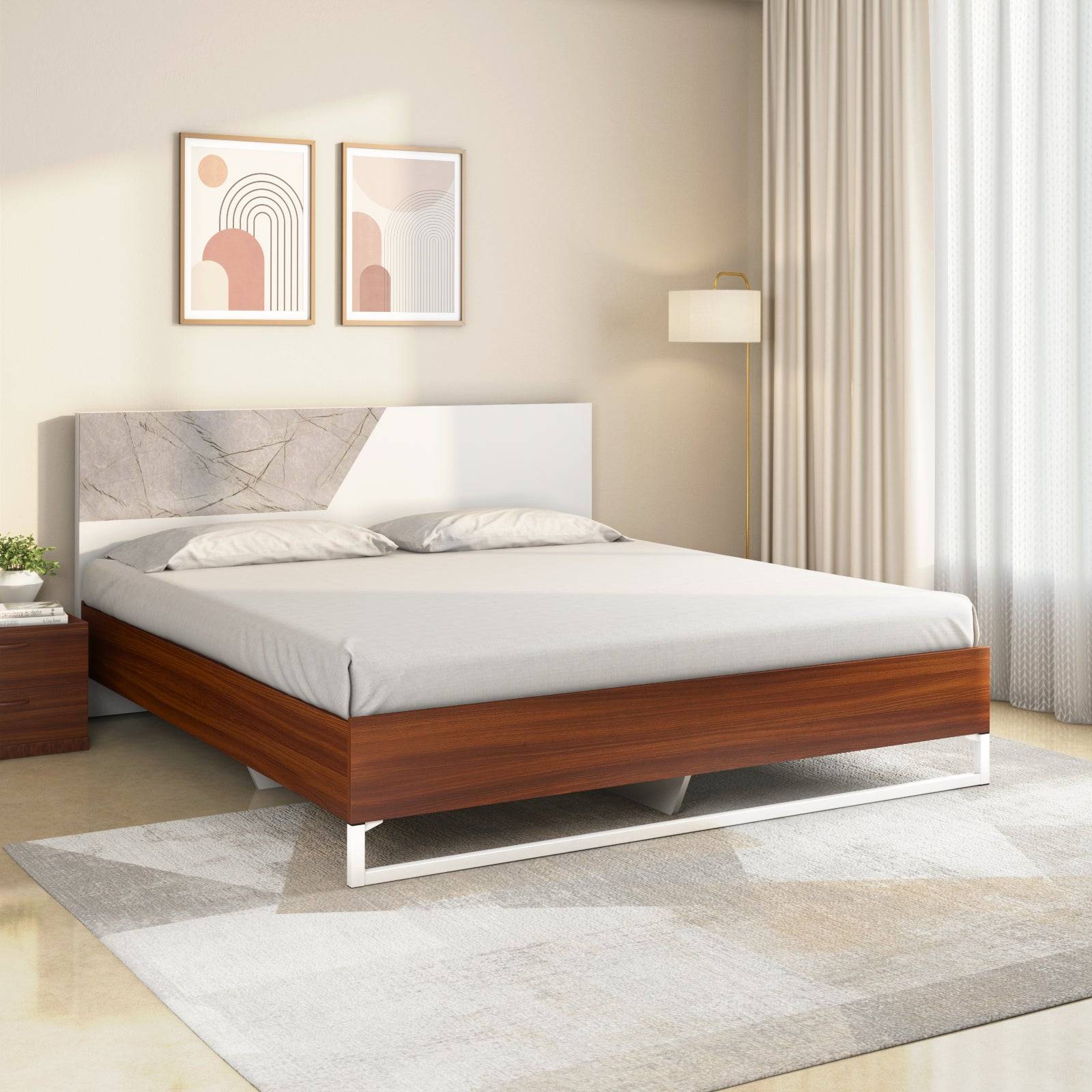 Asta Meta Bed (Walnut)