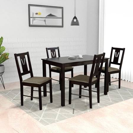 Artemis Solid Wood 4 Seater Dining Set