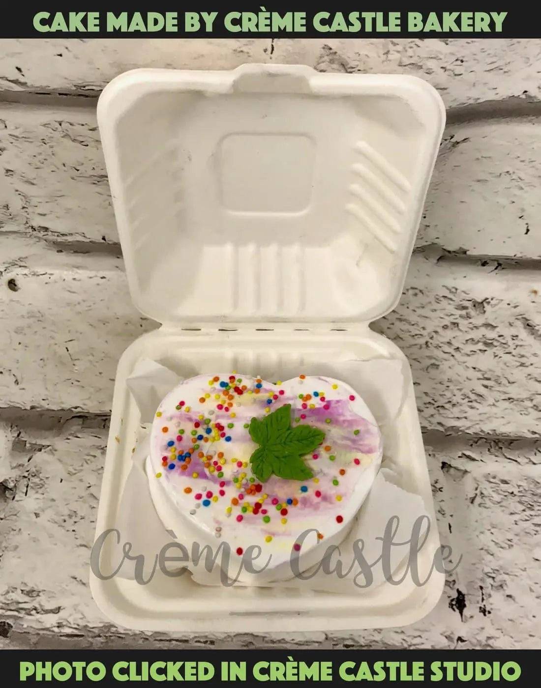 White Colorful bento Cake