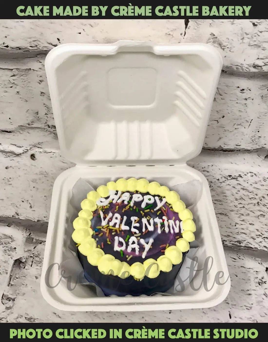 Black Yellow Bento Cake