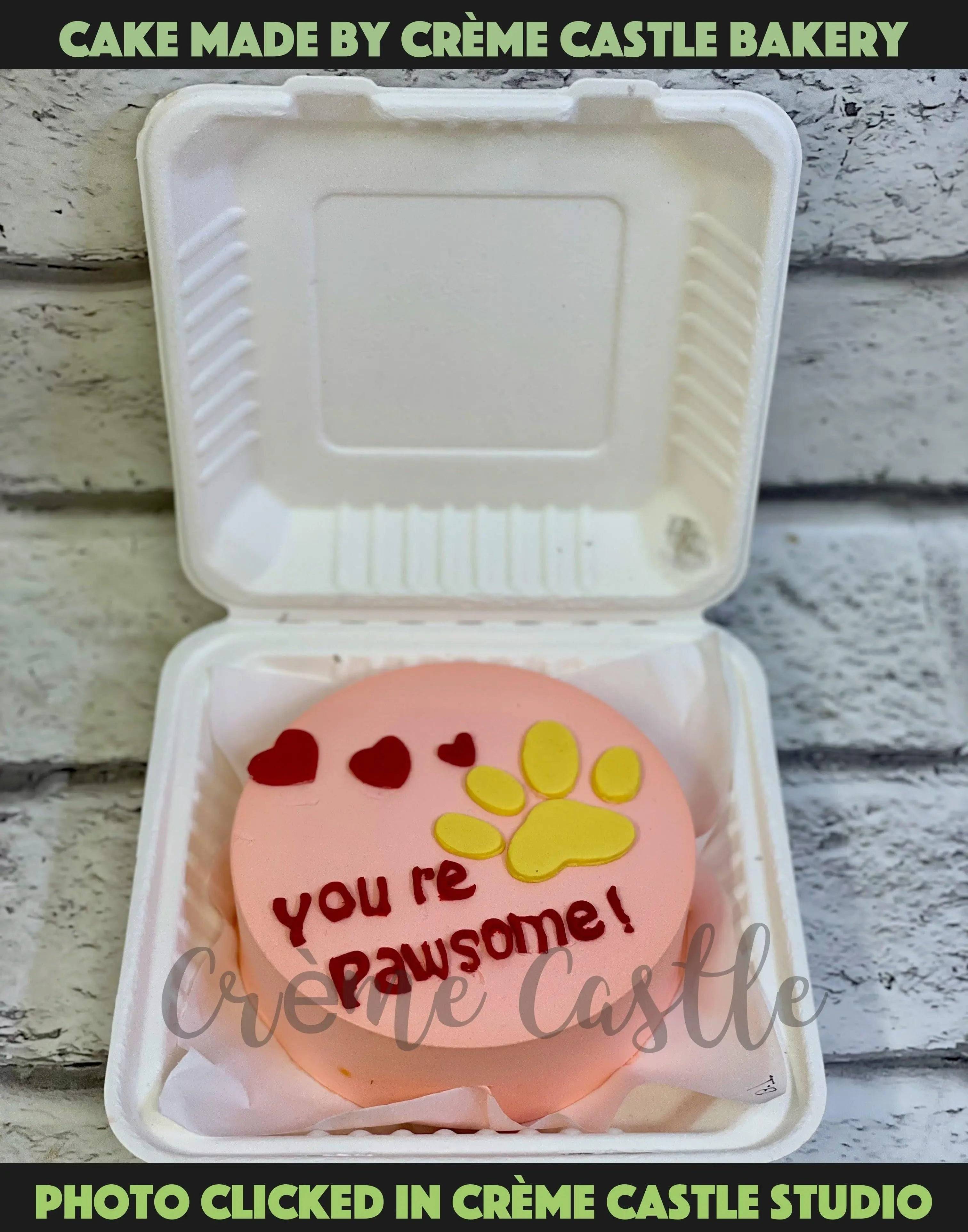 Pawsome Bento Cake