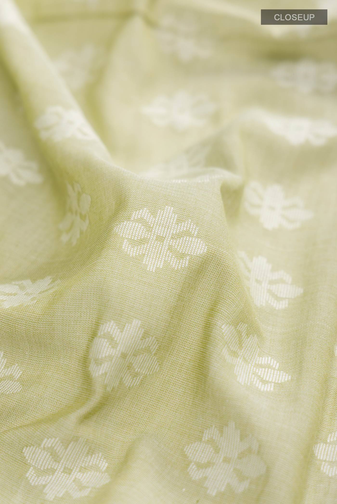 Mrinal-Mint Green Bengal Cotton Saree Buy at ₹2950