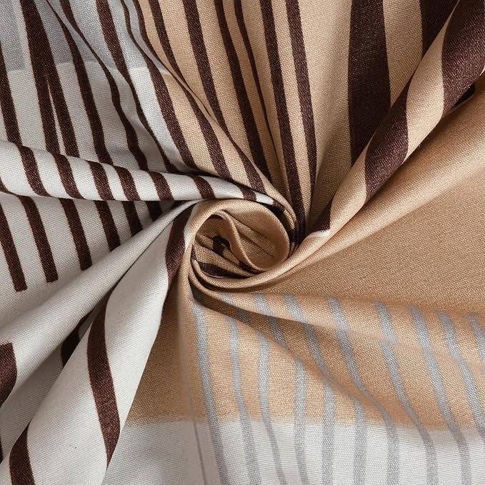 Urban Grid Geometric Bedsheet Set – Maroon, Beige & Grey Abstract Design – Double Bed Bedsheet with Pillow Covers Buy @ ₹1999