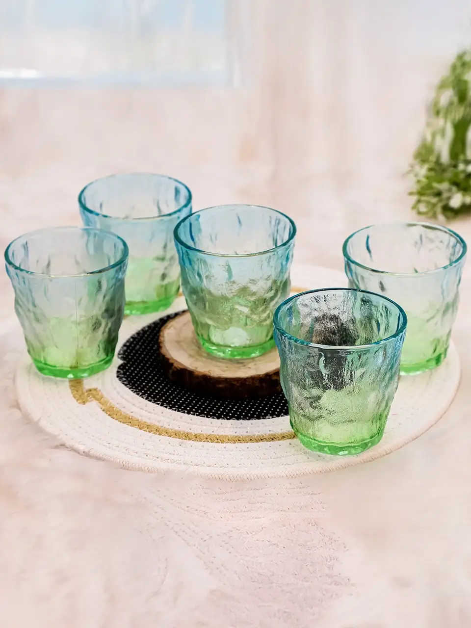 Blluex Glacier Touch Tumbler Glass Set Buy @ ₹799