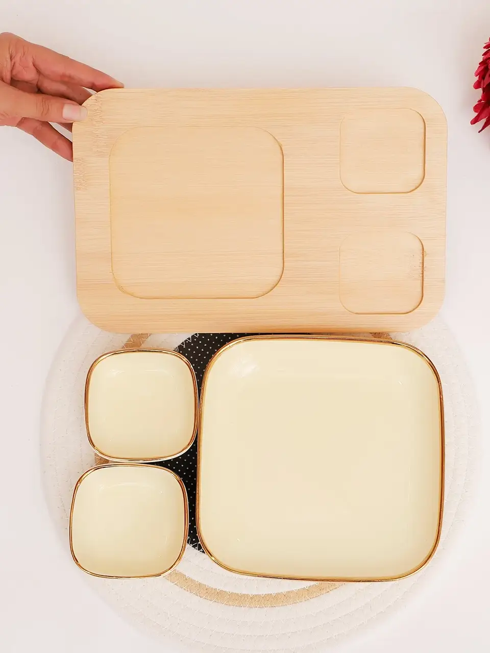 Blluex DineSmart Trio Serving Set Buy @ ₹1191