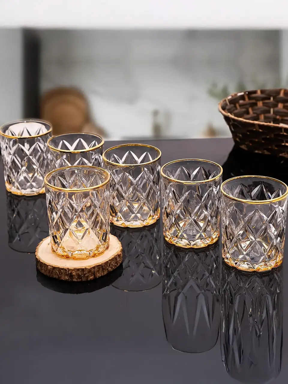 Blluex Vintage Crystal Whiskey Glass Set Buy @ ₹3232