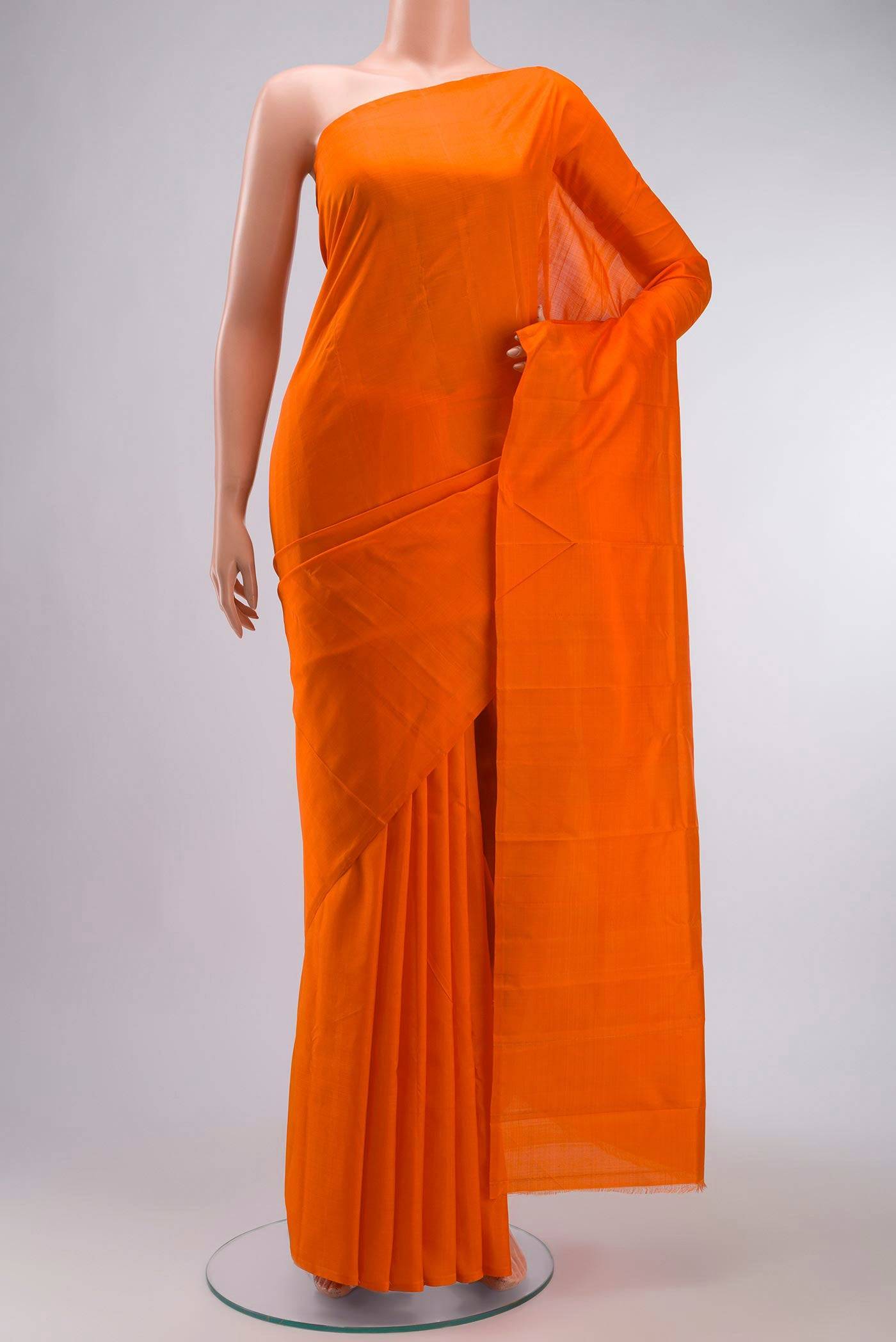 Orange Kanchipuram Silk Saree Buy at ₹6441