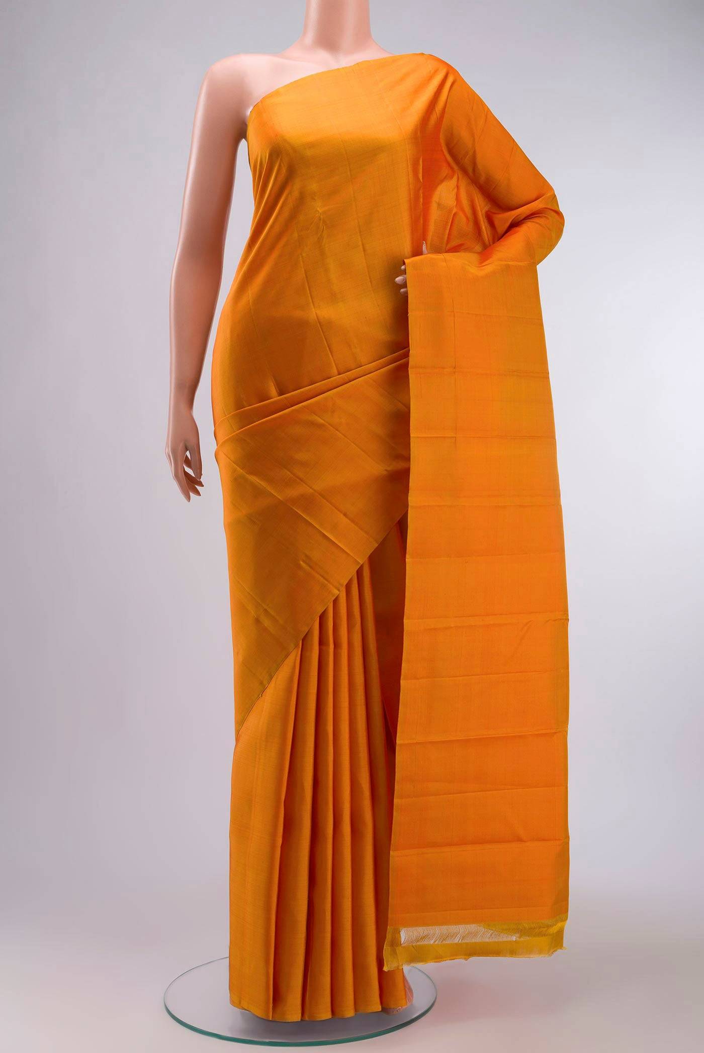 Yellow Kanchipuram Silk Saree Buy at ₹10957