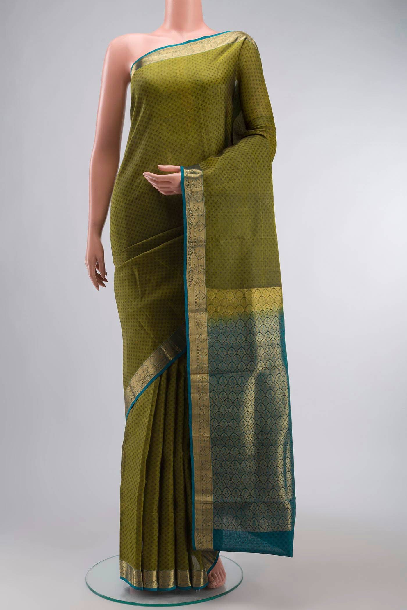 Green Kanchipuram Silk Saree Buy at ₹8055