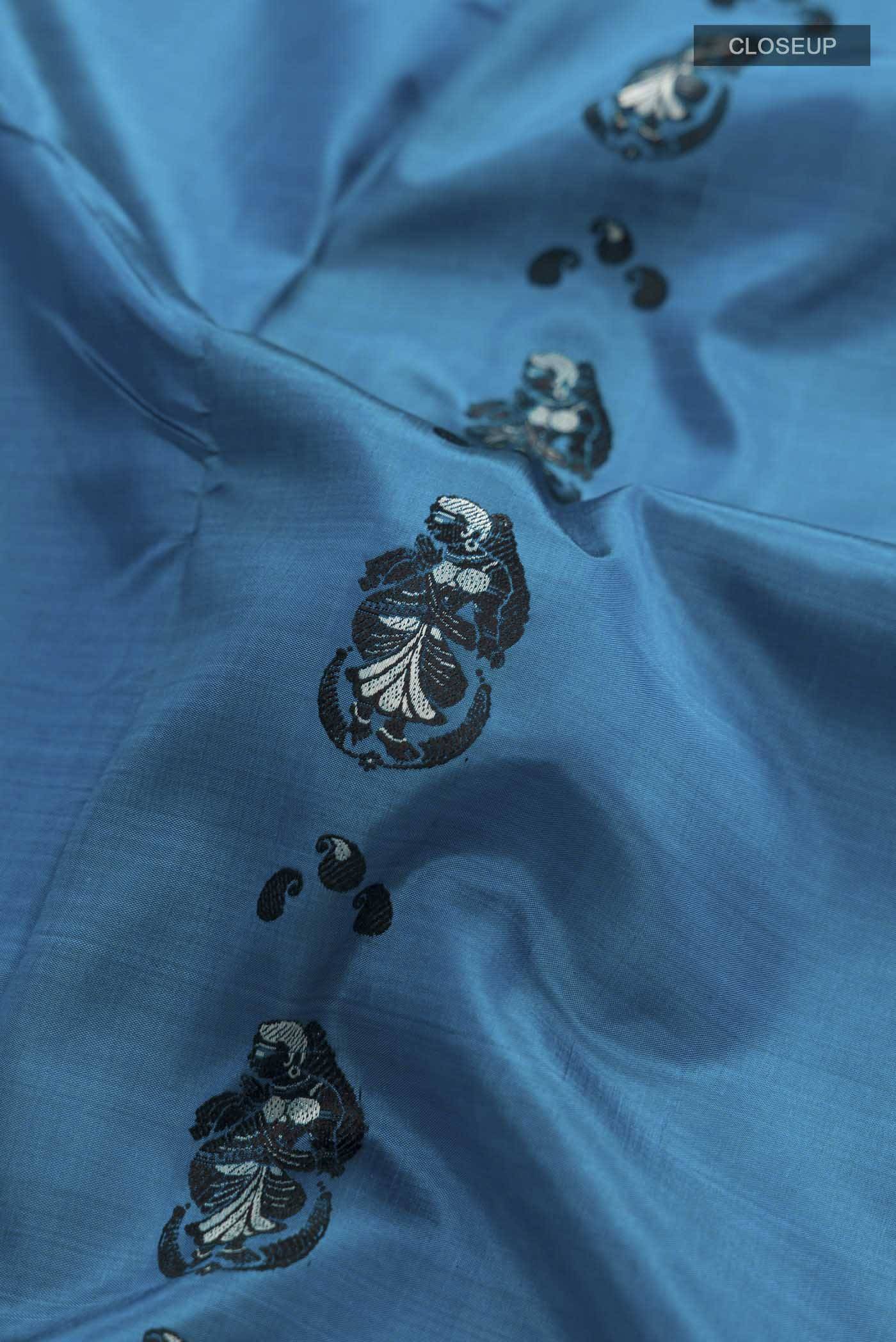 Blue Baluchari Silk Saree Buy at ₹14589