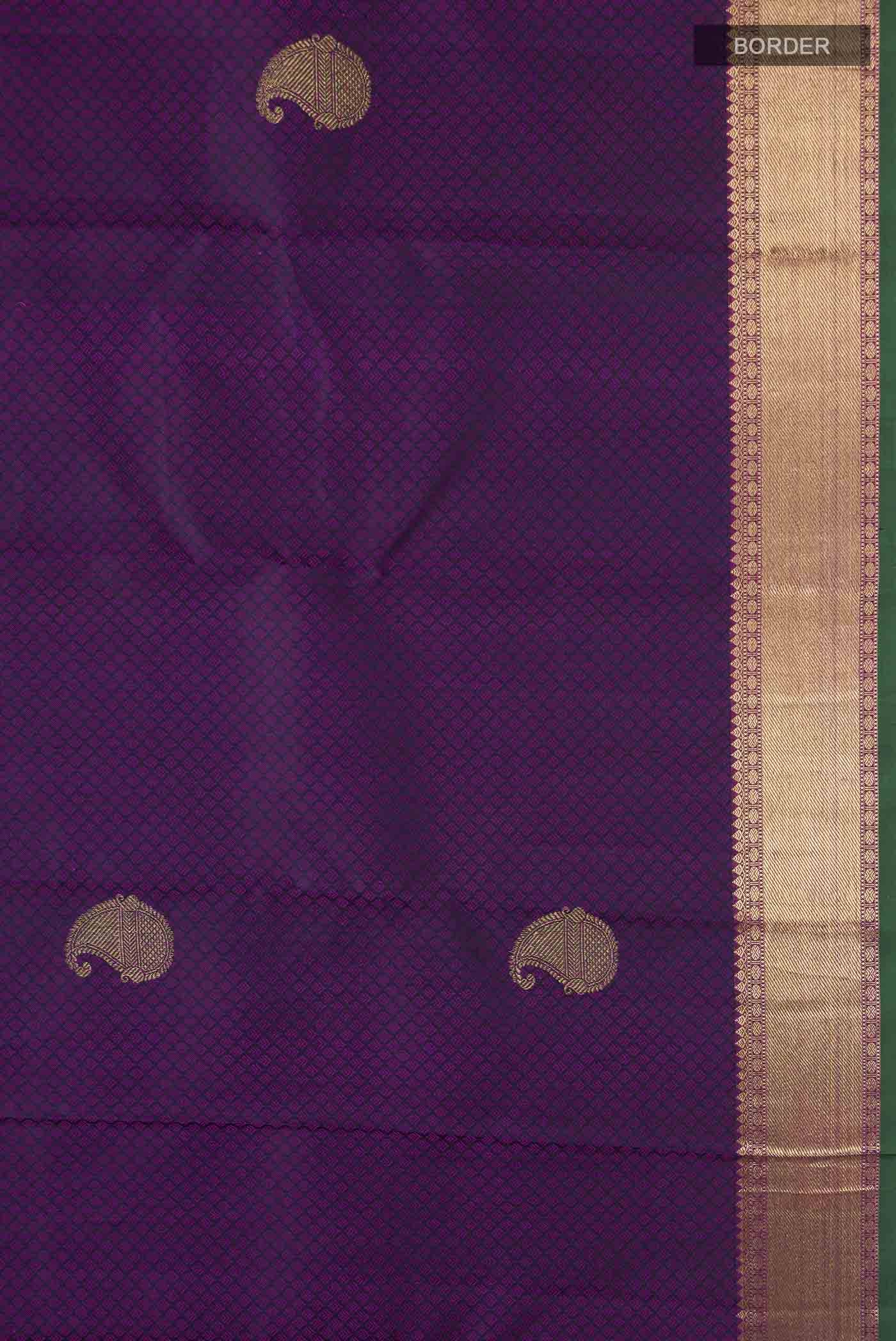 Purple Kanchipuram Silk Saree Buy at ₹37754