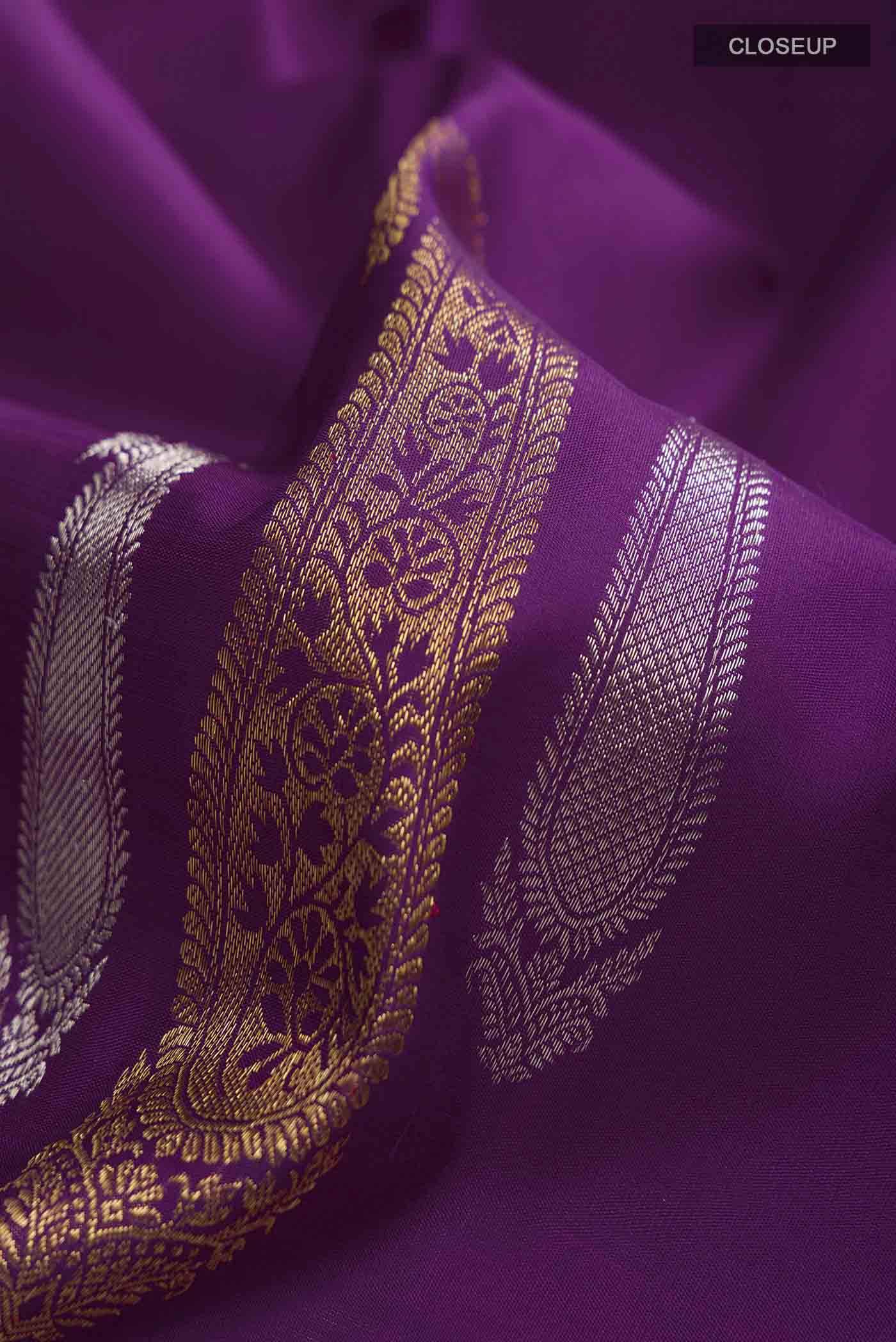 Purple Kanchipuram Silk Saree Buy at ₹20349