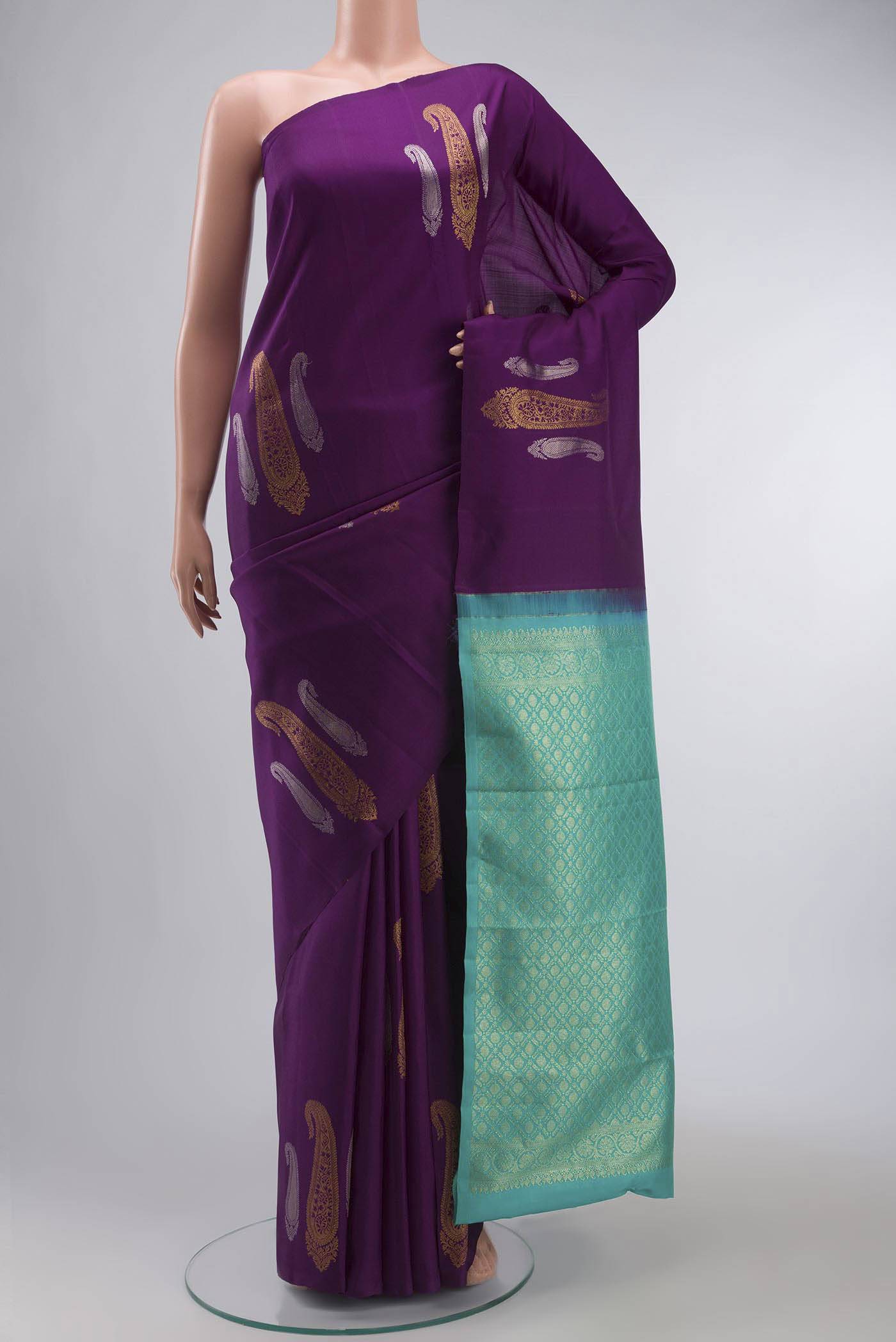 Purple Kanchipuram Silk Saree Buy at ₹20349