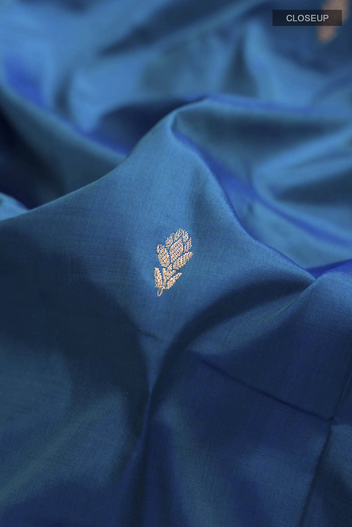 Blue Banarasi Katan Silk Saree Buy at ₹10249