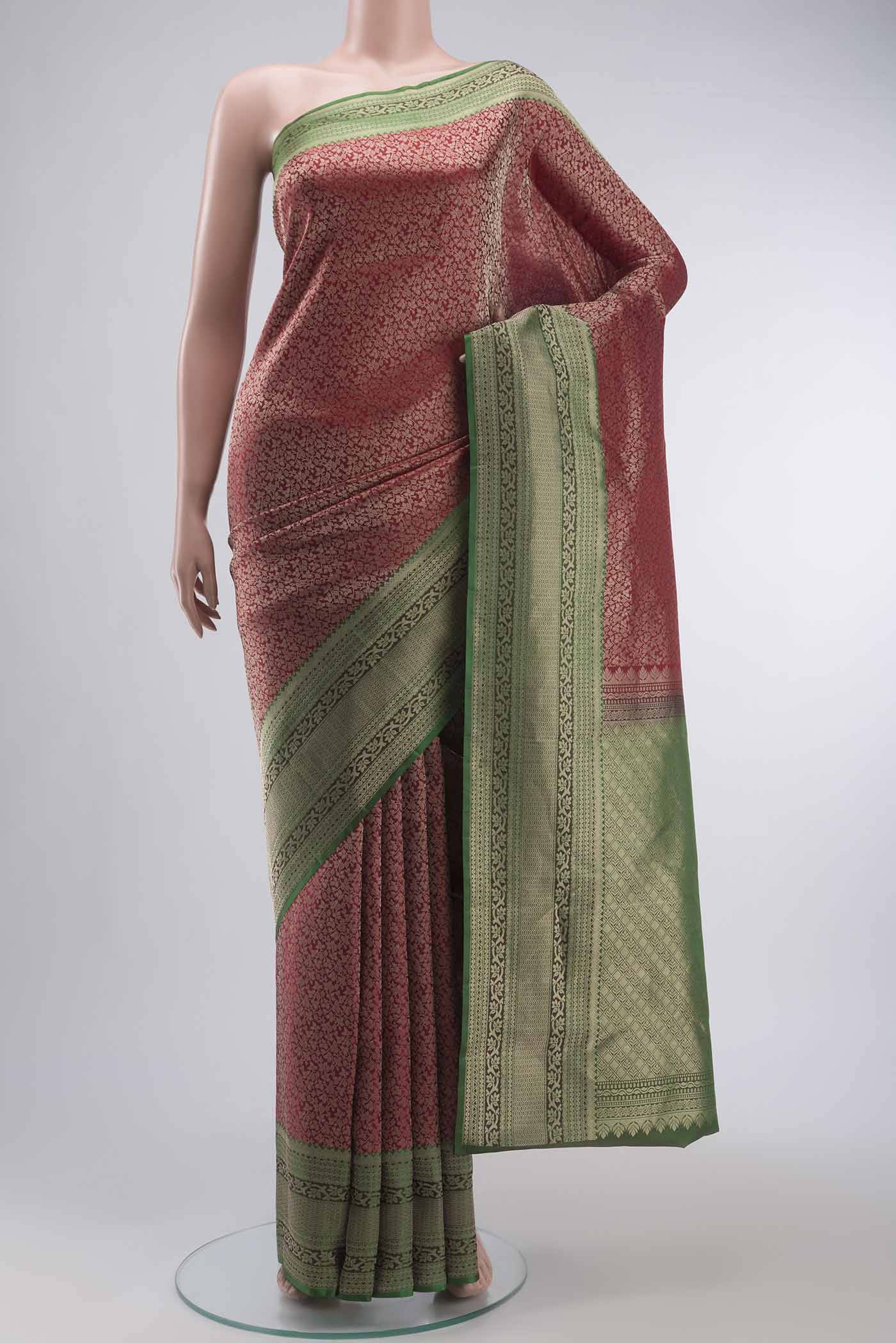 Maroon Kanchipuram Silk Saree Buy at ₹13299