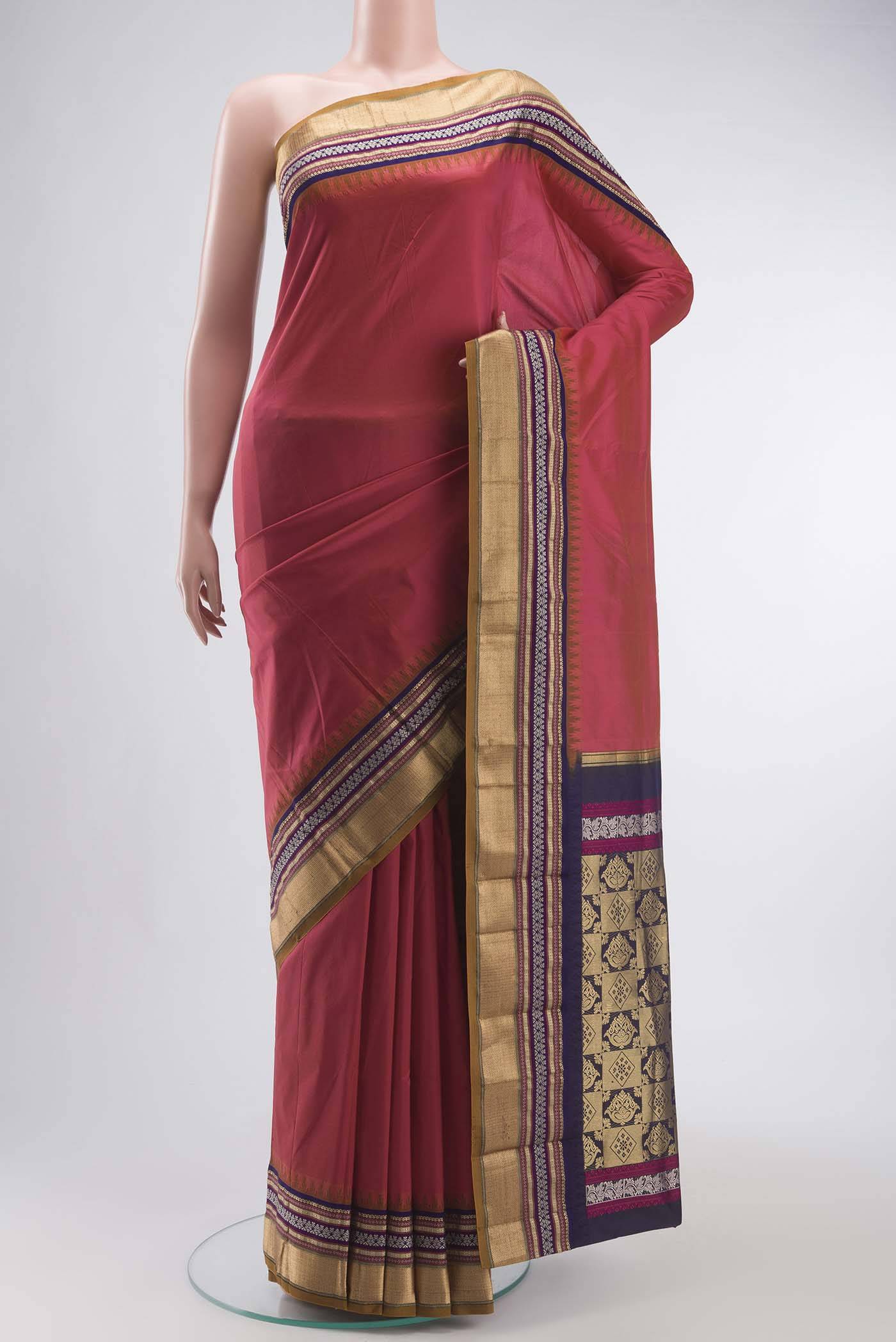 Pink Bangalore Silk Saree Buy at ₹9622