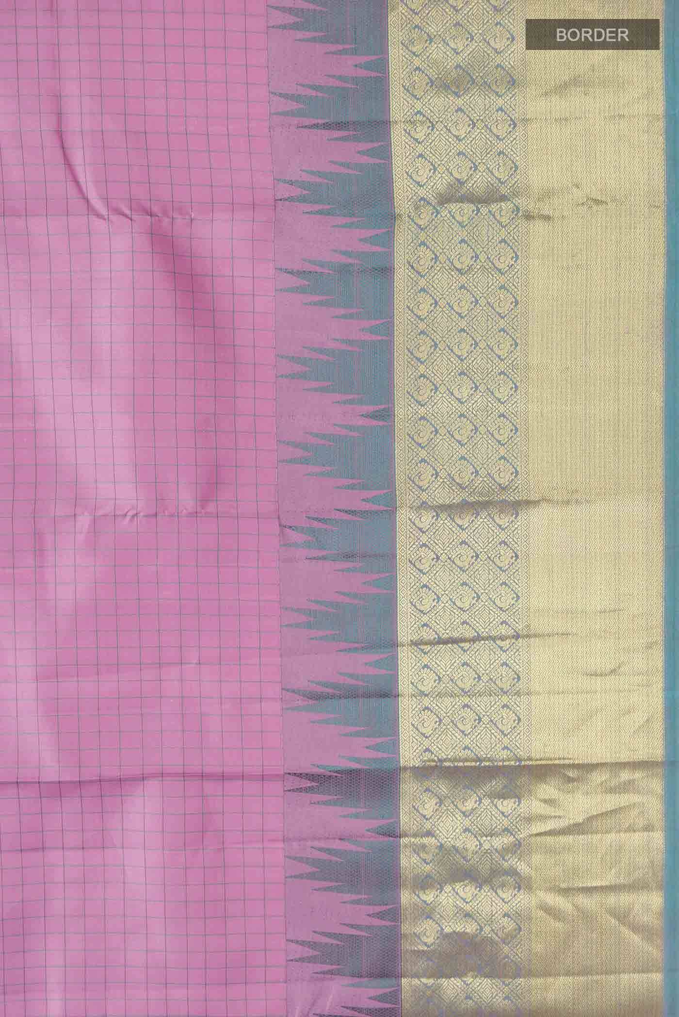 Pink Kanchipuram Silk Saree Buy at ₹12017