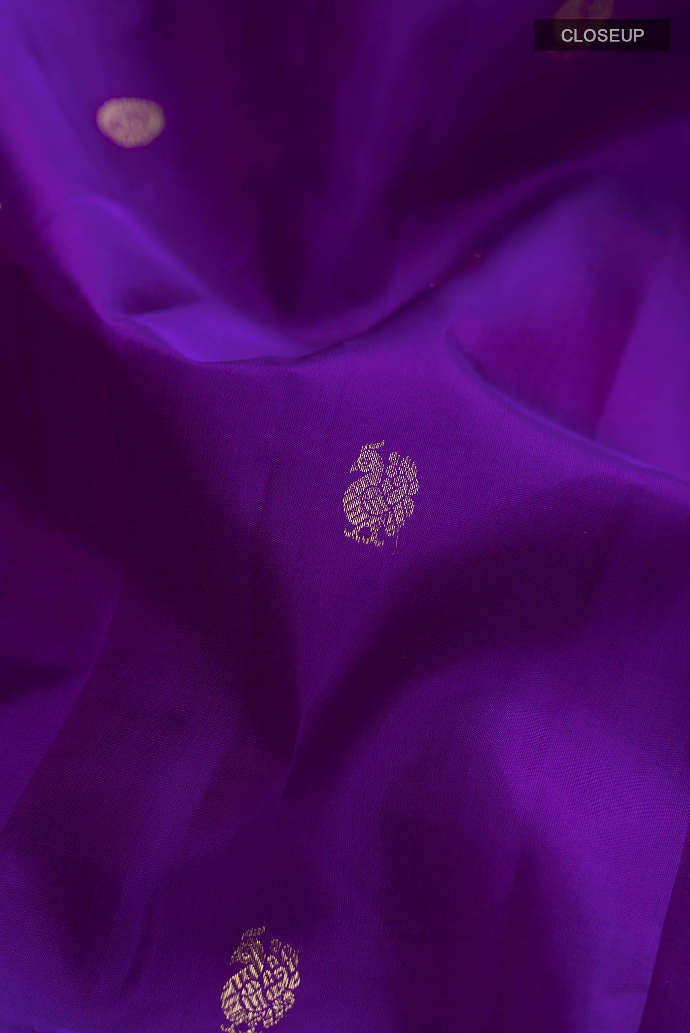 Violet Kanchipuram Silk Saree Buy at ₹24455